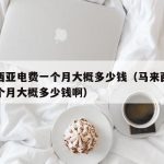 马来西亚电费一个月大概多少钱（马来西亚电费一个月大概多少钱啊）