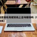 马来西亚做税务规划线上咨询赚钱吗（马来西亚税务局）
