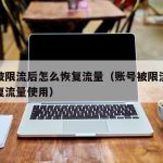 账号被限流后怎么恢复流量（账号被限流后怎么恢复流量使用）